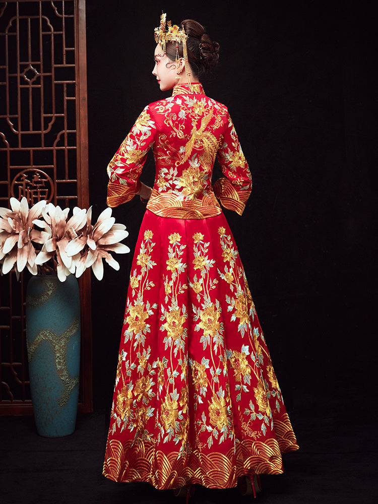 Chinese Dragon And Phoenix Gown A Chaplet And Official Robes Xiuhe Dress