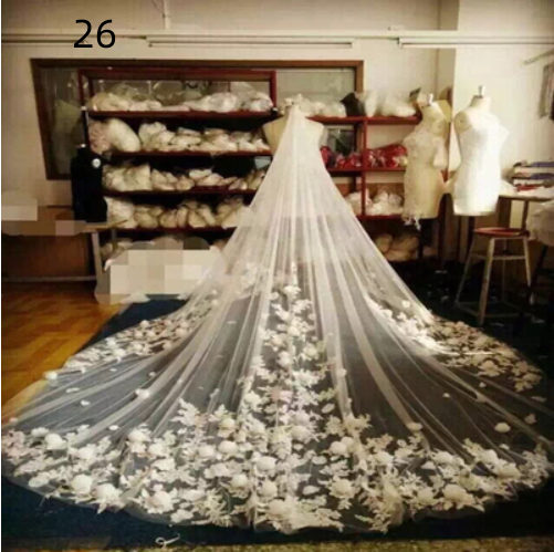 Bridal Wedding Dress Long Tail Luxury Super Fairy Wedding Veil